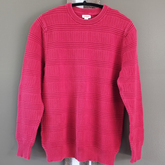 Cat & Jack Other - Cat & Jack Red Long Sleeve Crew Neck Knit Sweater Size XL 16